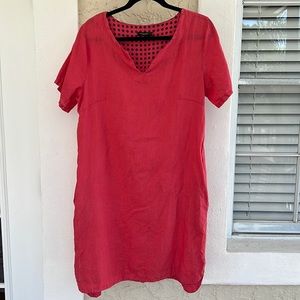 Beautiful comfy linen dress with pockets 😱🤗🩷